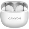 Безжични слушалки тапиCanyon TWS-5 бял