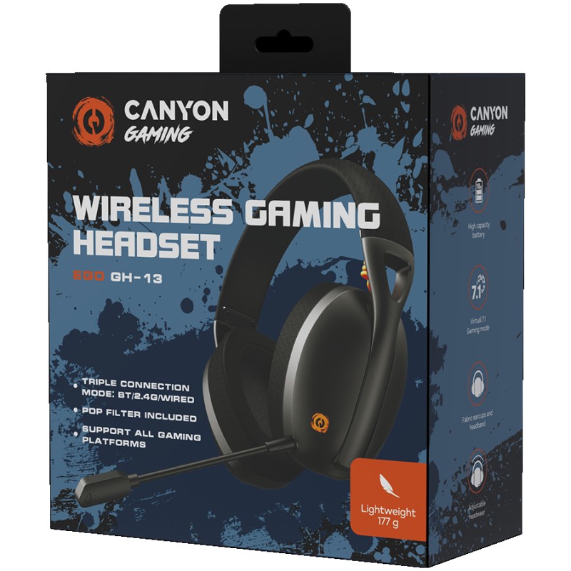 Геймърски слушалки Canyon Ego GH-13 чрн