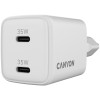 Зарядно Canyon 220V USB-C/C 35W 35CC бял