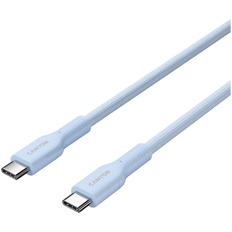 Кабел Canyon 60CL USB C-C 60W 1м син