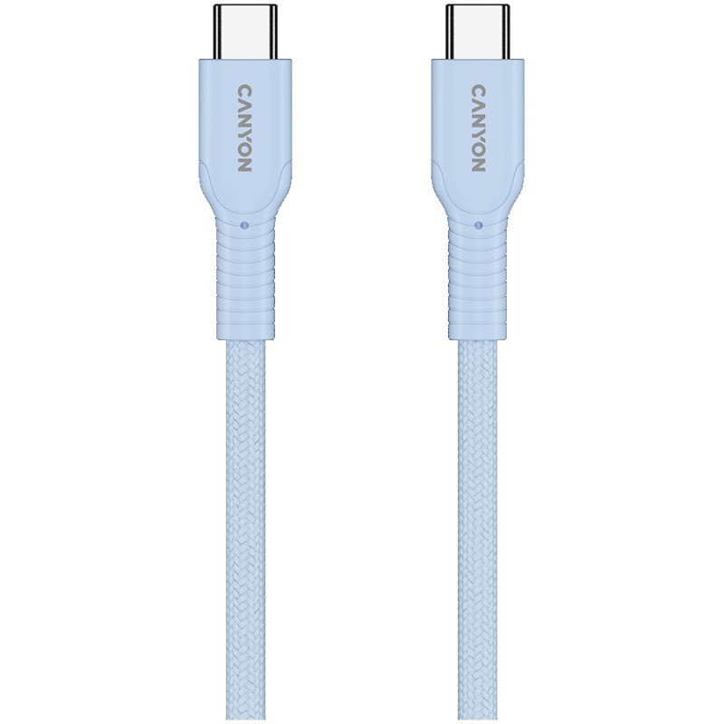 Кабел Canyon 60CL USB C-C 60W 1м син