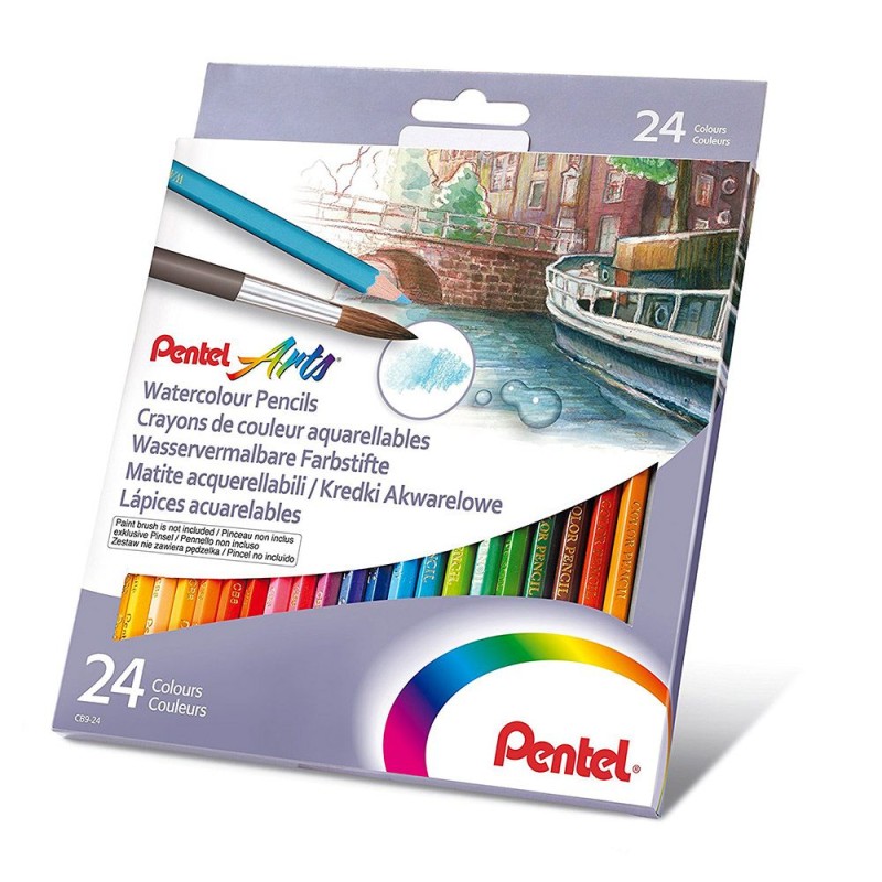 Акварелни цветни моливи Pentel Arts 24цв
