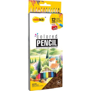 Цветни моливи Colokit Cpc-C012 12цв+остр
