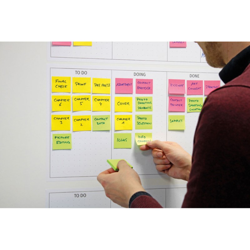 Ролка за задачи сзл Kanban 30/51см 8 бр.