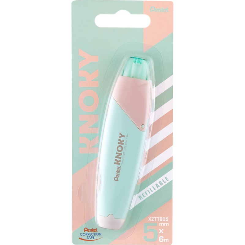 Коректор лента Pentel KNOKY 5мм/6м зелен