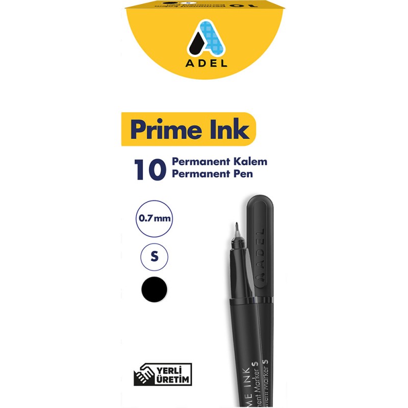 Перм. маркер Adel Prime Ink S черен