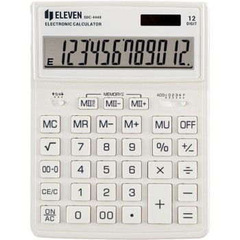 Калкулатор Eleven SDC 444XRWHE бял