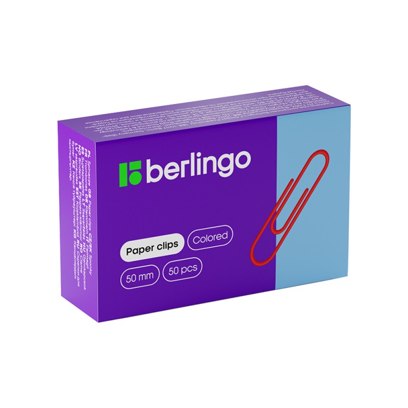Кламери Berlingo 50мм винил асорти оп50