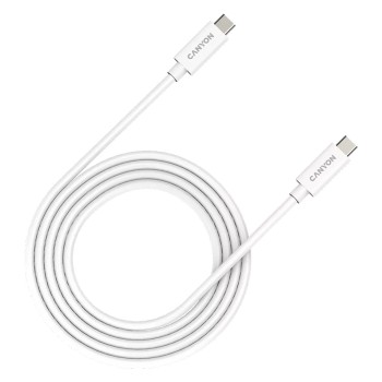 Кабел Canyon UC-42 USB-C/USB-C 2м бял