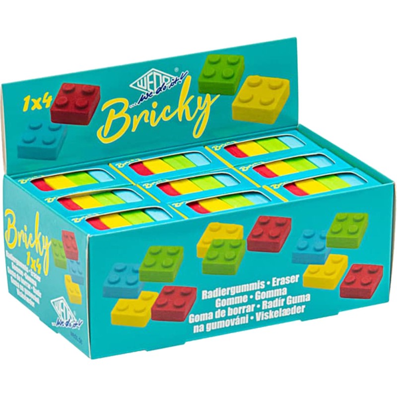 Гума Wedo Bricky асорти оп4