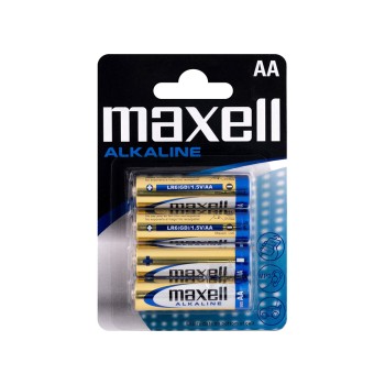 Алкална батерия Maxell AA/LR6 бл. 4