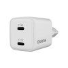 Зарядно Canyon 220V USB-C/C 35W 35CC бял