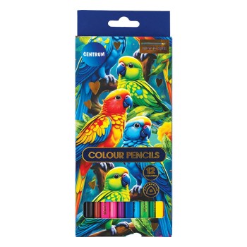 Цветни моливи Centrum Parrot 12цв. дълги
