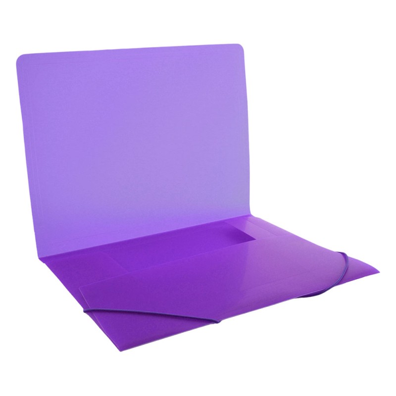 PVC папка с ластик OfBox Maxi+ пр. лилав