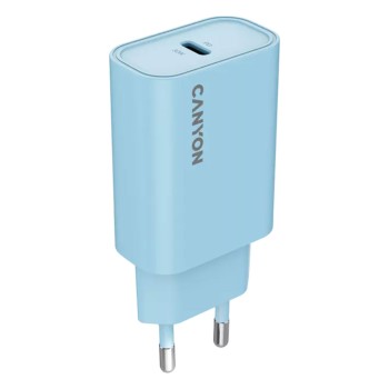 Зарядно Canyon 220V USB-C 30W 30CL син