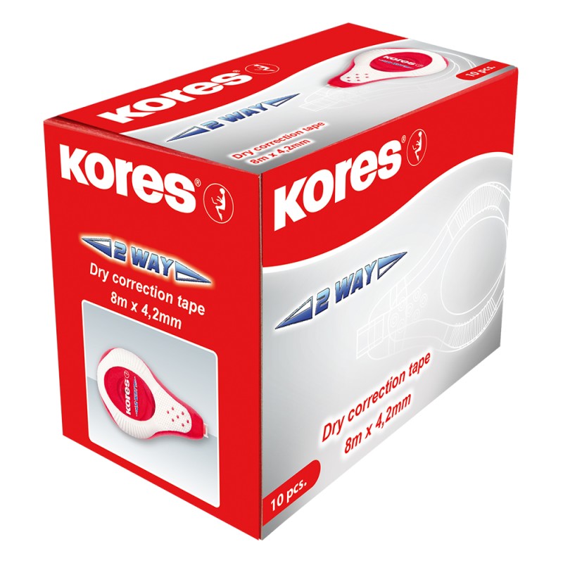 Коректор лента Kores 2WAY Red 4.2мм/8м