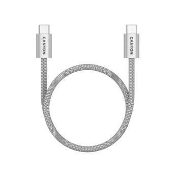 Кабел Canyon 60MG USB C-C 60W 1м Сив