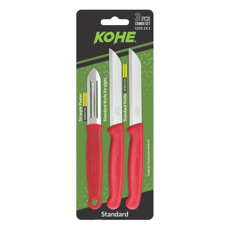 Комплект ножове с белачка KOHE 1235.2 C1