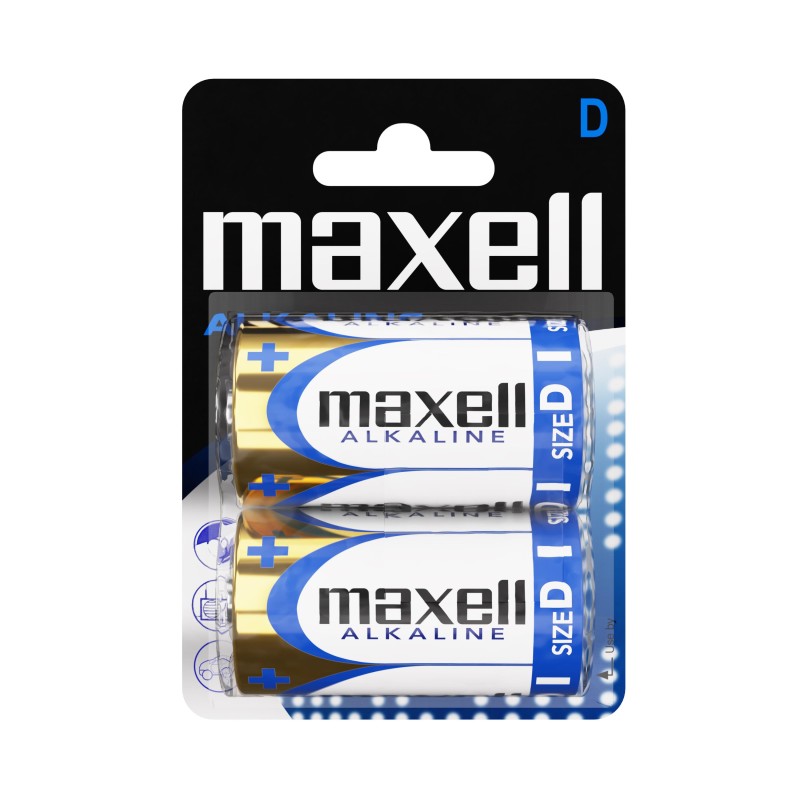 Алк. батерии Maxell LR20/D 1.5V бл2