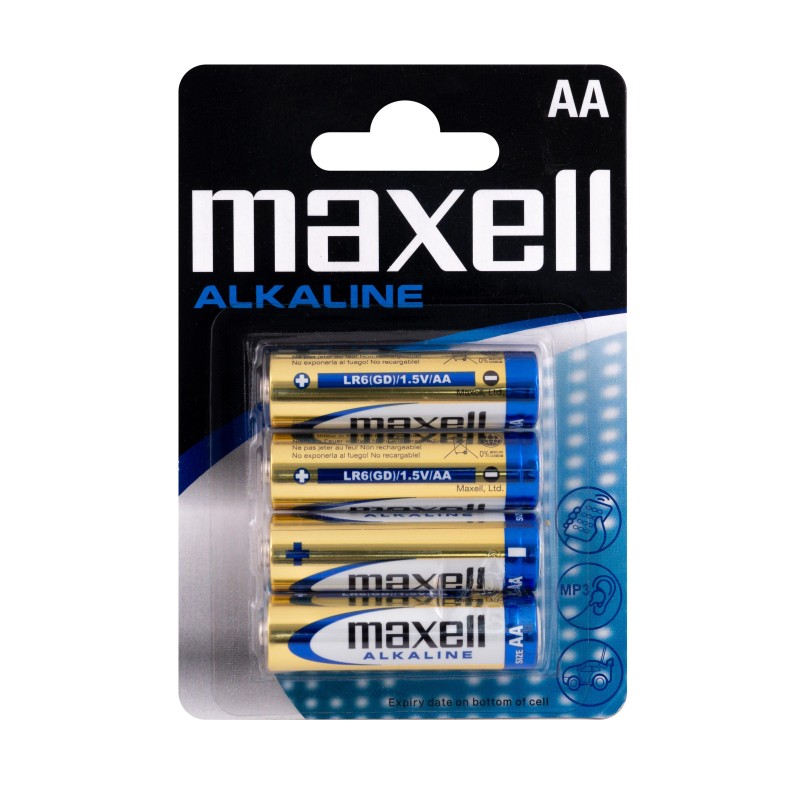 Алкална батерия Maxell AA/LR6 бл. 4
