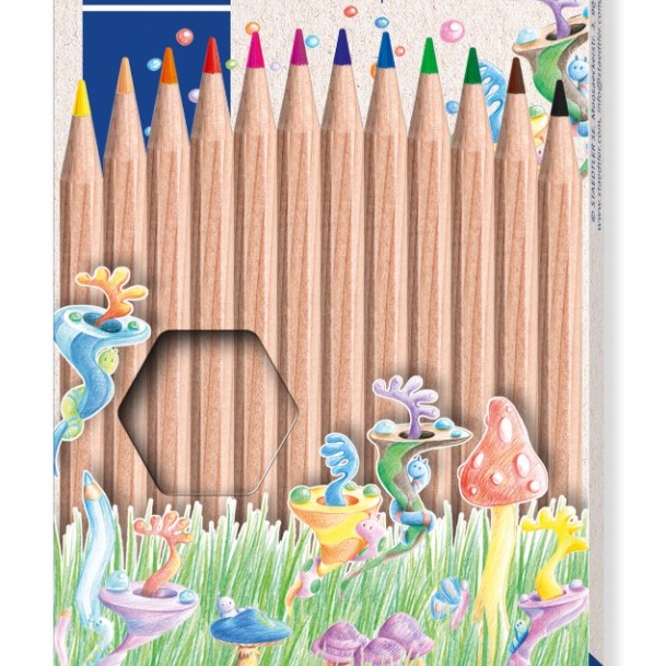 Цветни моливи Noris Natural, 12 цвята
