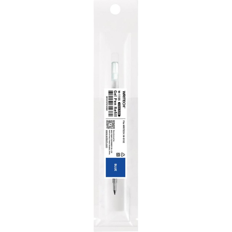 Пълнител за гел химикалки Writech, 0.5mm, син