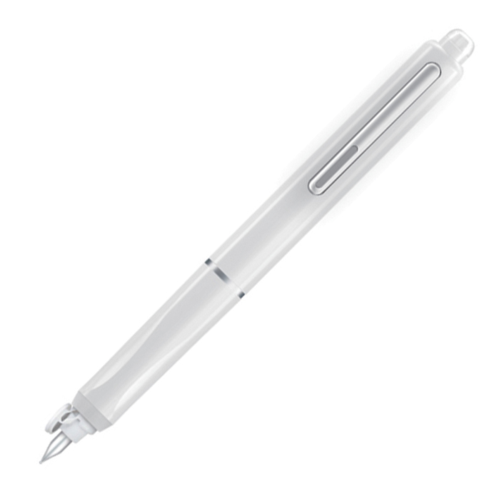 Писалка с механизъм Writech + 5 патрочета, бяла