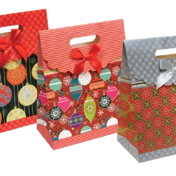 Подаръчна торбичка тип чанта XMAS Large, 24,8х31,8х12,7