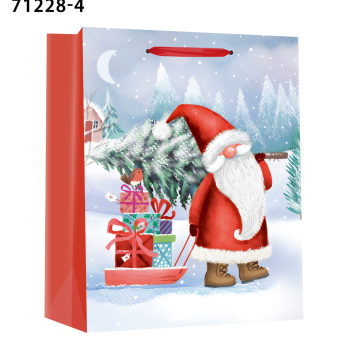 Подаръчна торбичка XMAS M, 71228, 17.8x22.9x9.8cm