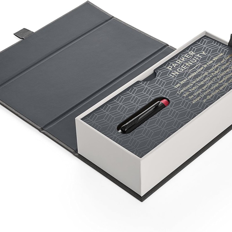 Parker Royal 5th Ingenuity Deluxe Slim, чер/червен m