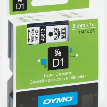 Етикети Dymo D1 Standard,6mmх7m,чер текст/жълт фон