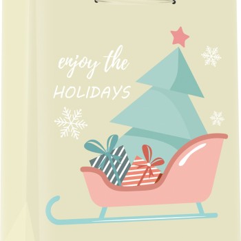 Подаръчна торбичка XMAS Large Deluxe, 75125, 26x32x12 cm