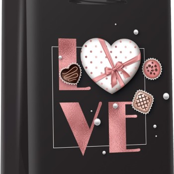 Подаръчна торбичка Deluxe Medium Valentine, 18x23x10cm