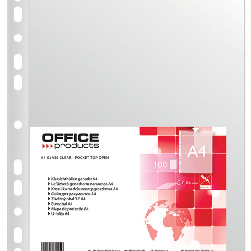 Джоб Office Products с перф. мат, А4, 40микрона опаковка 100