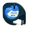 Eтикети Dymo за LetraTag, 12mmх4m, пластмасови, бели
