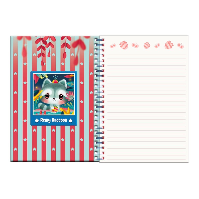 Комлект Bangoberry Stationery, 6 части, Remy Raccoon