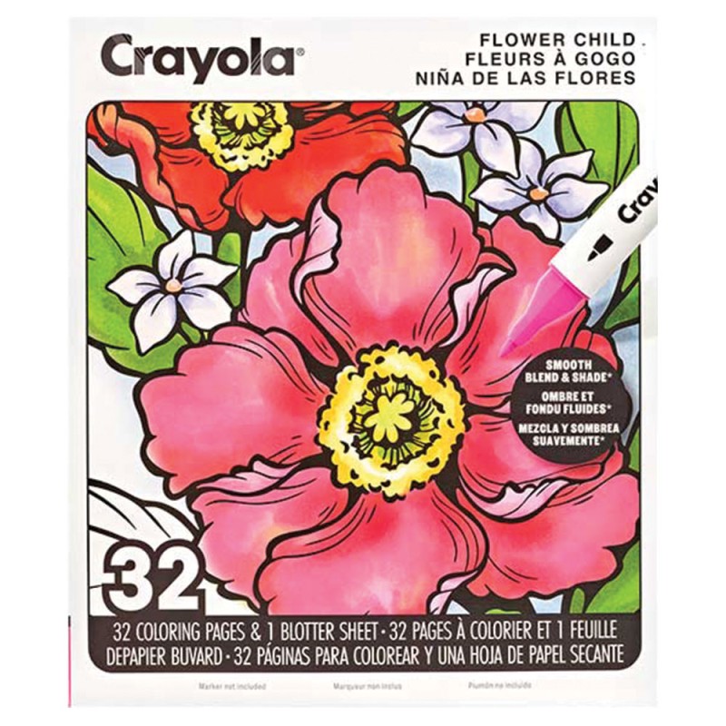 Книжка за оцветяване 32+1 л. Flower Child (Брой - 1)