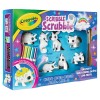 Фигури за оцветяване 7 бр животни Scribble Scrubbie (Кашон - 3 броя)
