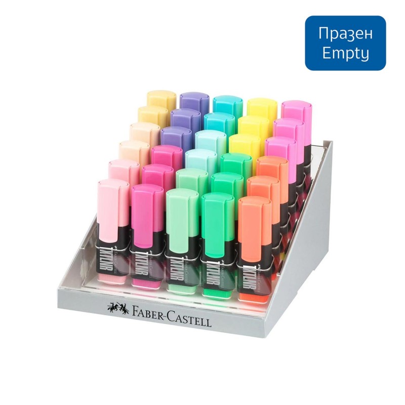 Faber-Castell Дисплей за текст маркери TXTLNR, мини, за 30 броя, празен