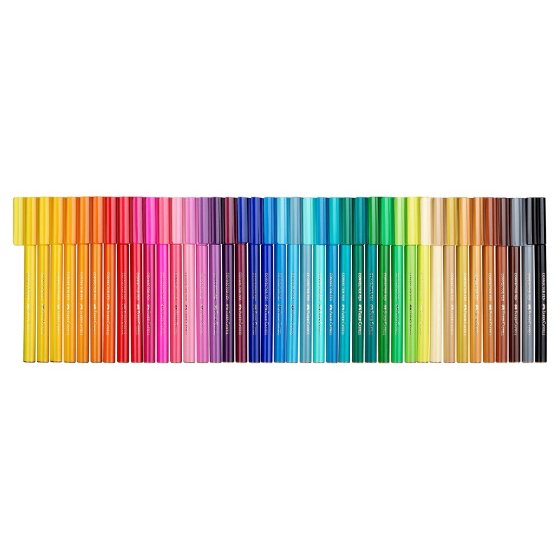 Faber-Castell Флумастери Connector, 40 цвята в куфар